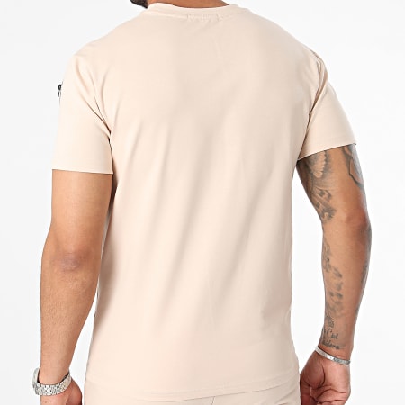 Classic Series - Conjunto de camiseta y pantalón corto de jogging beige