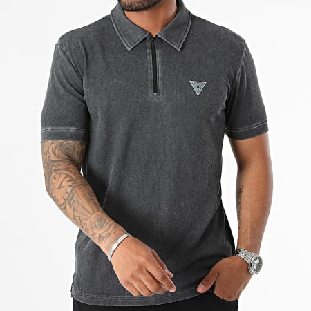 Guess - Poloshirt met korte mouwen Z4YP00-KCB70 Houtskoolgrijs