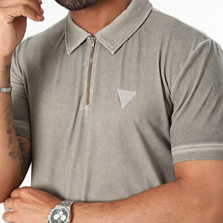 Guess - Polo de manga corta Z4YP00-KCB70 Beige oscuro