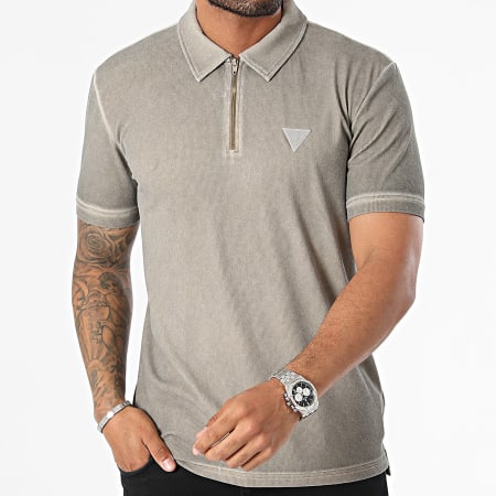 Guess - Polo korte mouw Z4YP00-KCB70 Donker beige