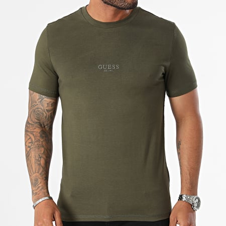 Guess - T-shirt M2YI72-I3Z14 Kaki Groen