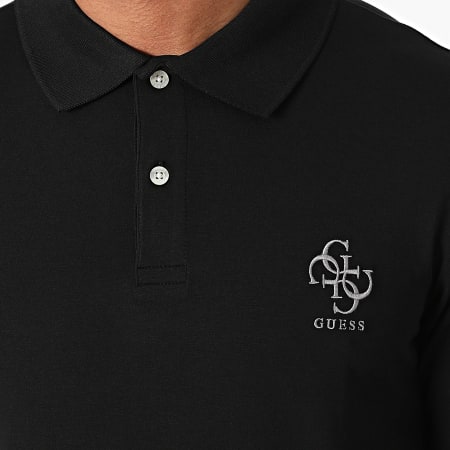 Guess - Polo Manches Longues Extra Slim M4YP36-J1314 Noir