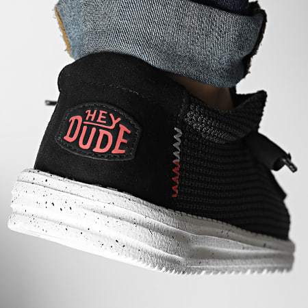 Hey Dude - Mocassins Wally Sport Mesh Black White