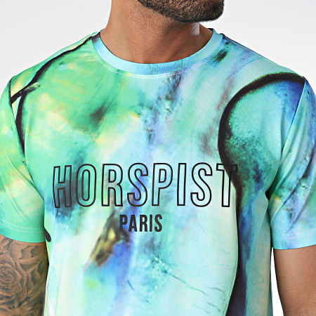 Horspist - Pataya Tee Shirt Groen Lichtblauw