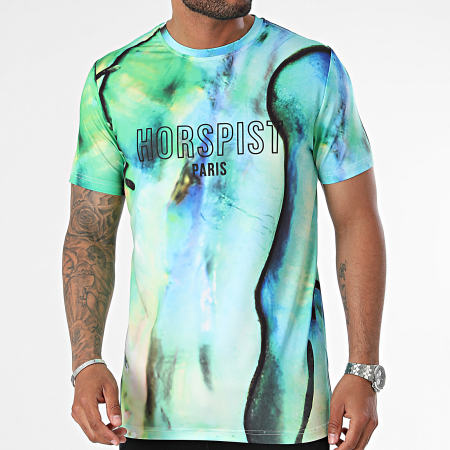 Horspist - Tee Shirt Pataya Vert Bleu Clair