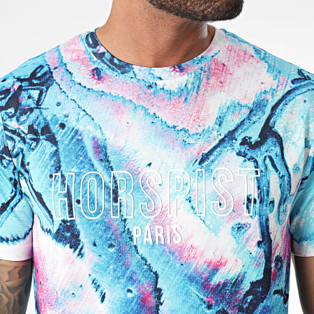 Horspist - Tee Shirt Pataya Bleu Clair Rose