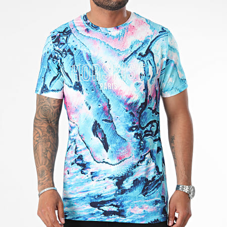 Horspist - Tee Shirt Pataya Bleu Clair Rose