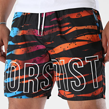 Horspist - Ibiza Jogging Shorts Negro Naranja Azul Claro Morado