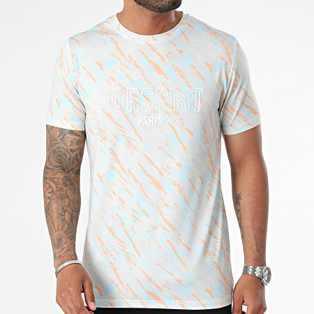 Horspist - Camiseta Amnesia Beige Naranja Celeste