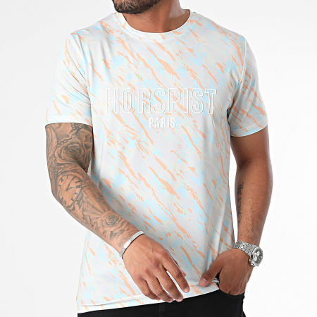 Horspist - Camiseta Amnesia Beige Naranja Celeste