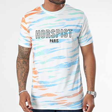 Horspist - Amnesia Tee Shirt Blanco Azul claro Verde