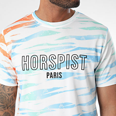 Horspist - Amnesia Tee Shirt Blanco Azul claro Verde