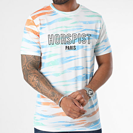 Horspist - Amnesia Tee Shirt Blanco Azul claro Verde