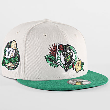 New Era - Boston Celtics 9Fifty floreale Snapback Cap 60503485 Beige Verde