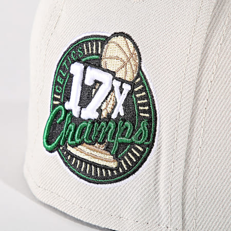 New Era - Casquette Snapback 9Fifty Floral Boston Celtics 60503485 Beige Vert