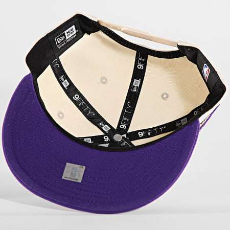 New Era - Los Angeles Lakers 9Fifty Cappellino Snapback Floreale 60503484 Beige Viola