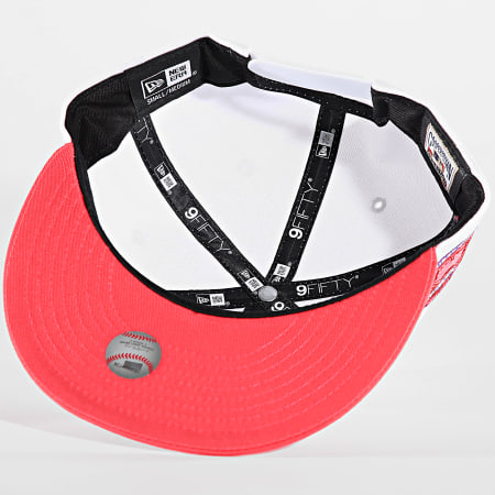 New Era - Casquette Snapback 9Fifty Floral LA 60503501 Blanc Rouge