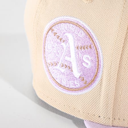 New Era - Snapback Cap 9Fifty Floral OA 60503502 Beige Licht Violet