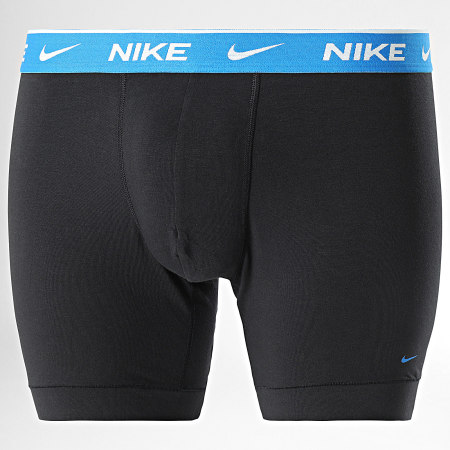 Nike - Set De 3 Boxers KE1007 Negro Verde Rosa Azul Real