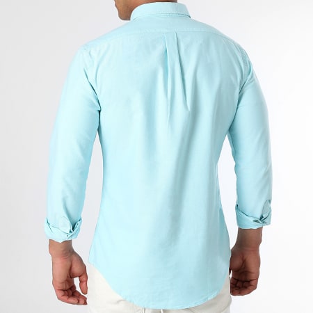 Polo Ralph Lauren - Camicia a maniche lunghe Slim Fit Classics Azzurro