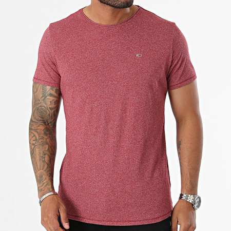 Tommy Jeans - Jaspe Slim Tee Shirt 9586 Bordeaux Chiné