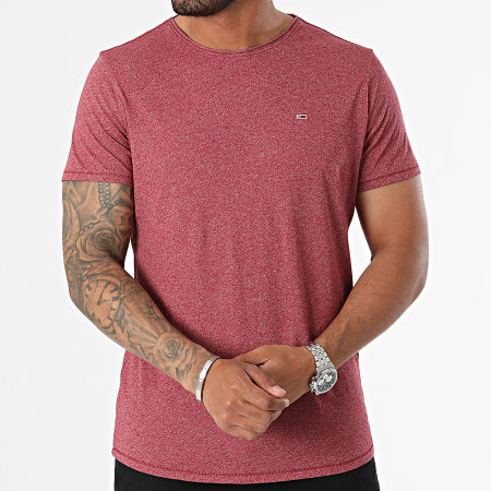 Tommy Jeans - Jaspe Slim T-shirt 9586 Bordeaux Chiné