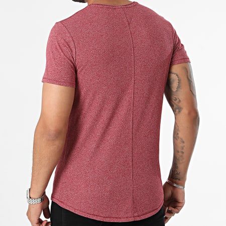 Tommy Jeans - Jaspe Slim Tee Shirt 9586 Bordeaux Chiné