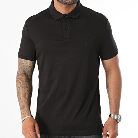 Tommy Hilfiger - Liquid Cotton Essential 5585 Polo met korte mouwen Zwart