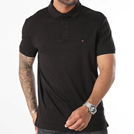 Tommy Hilfiger - Liquid Cotton Essential 5585 Polo met korte mouwen Zwart