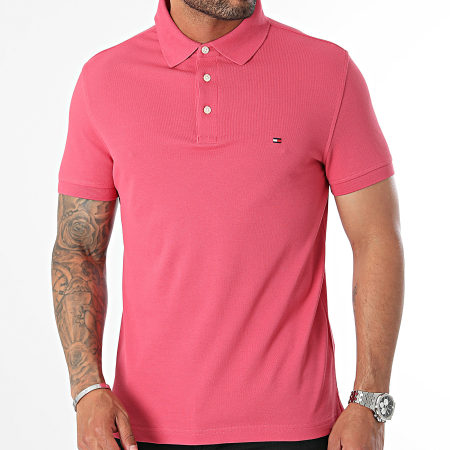 Tommy Hilfiger - Polo Slim a maniche corte 1985 7771 Rosa