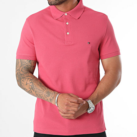 Tommy Hilfiger - Polo Slim a maniche corte 1985 7771 Rosa