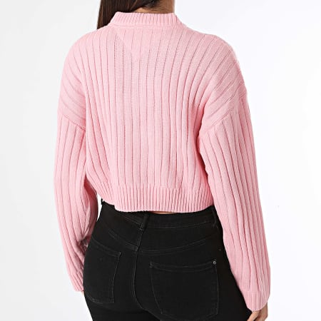 Tommy Jeans - Centro Bandera Mujer Crop Sweater 8528 Rosa