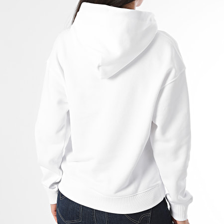 Tommy Jeans - Dames Boxy Logo Drawcord Hoodie 7794 Wit