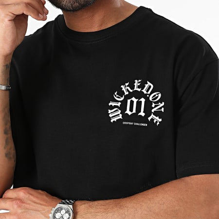 Wicked One - Zwart oversized T-shirt geit