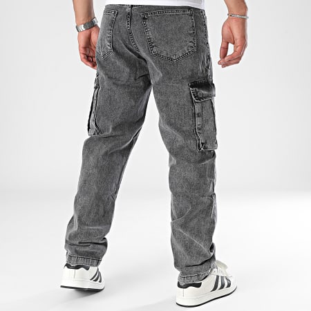 2Y Premium - Normale grijze Cargo jeans