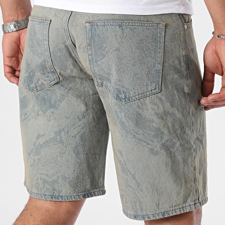 2Y Premium - Pantaloncini blu denim cammello