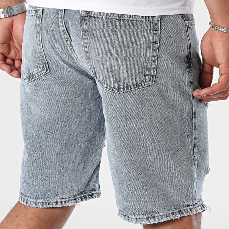 2Y Premium - Pantalón corto vaquero lavado azul