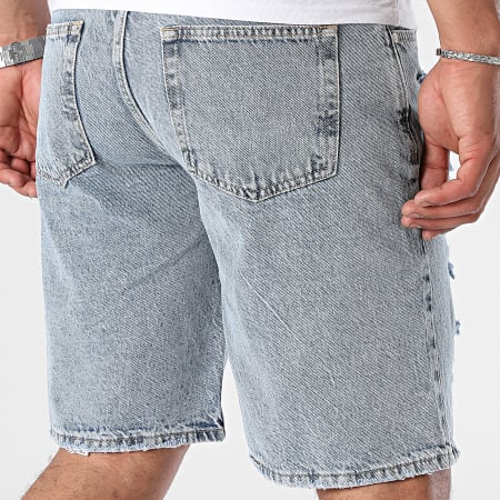 2Y Premium - Pantaloncini di jeans blu in denim