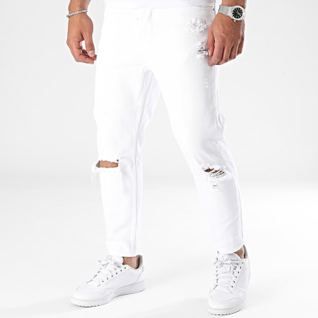 2Y Premium - Slanke witte jeans