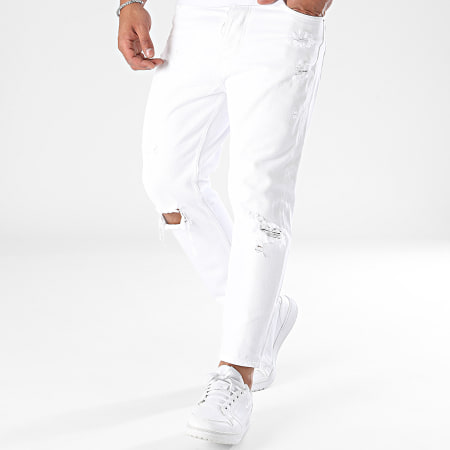 2Y Premium - Slanke witte jeans