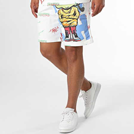 2Y Premium - Set van wit oversized T-shirt en joggingbroek