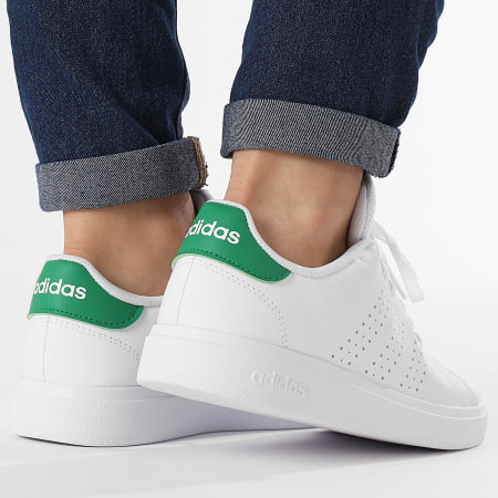 Adidas Sportswear - Scarpe da ginnastica Advantage Base 2.0 J Donna ID3889 Bianco Nuvola Verde