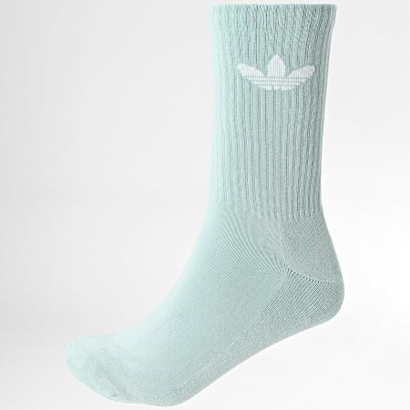 Adidas Originals - 6 paar sokken JF6366 Blauw Geel Paars Roze Groen Bruin