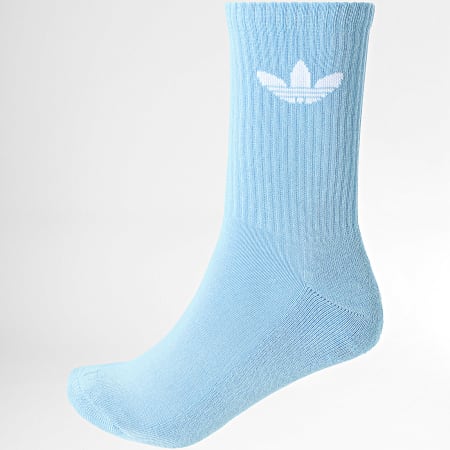 Adidas Originals - 6 paar sokken JF6366 Blauw Geel Paars Roze Groen Bruin