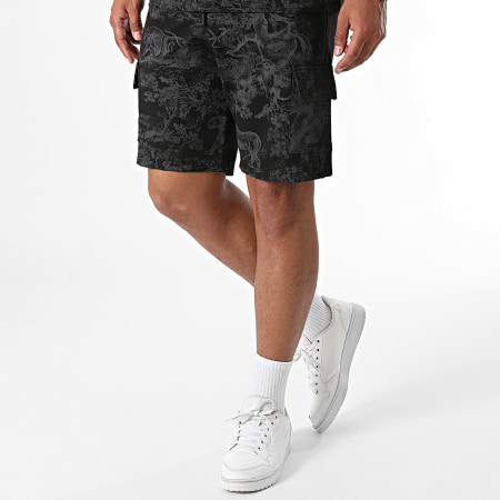 Classic Series - Zwart oversized T-shirt en Cargo Short Set