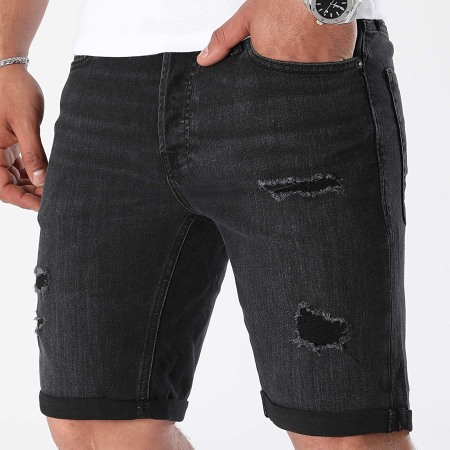 Jack And Jones - Rick Original Jean Shorts Negro