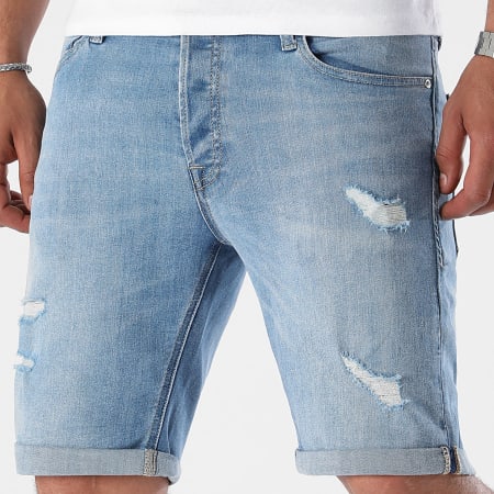 Jack And Jones - Short Jean Rick Original Bleu Denim