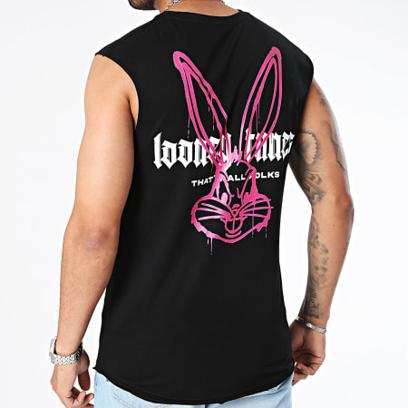 Looney Tunes - Camiseta sin mangas Bugs Bunny Color Spray Negro