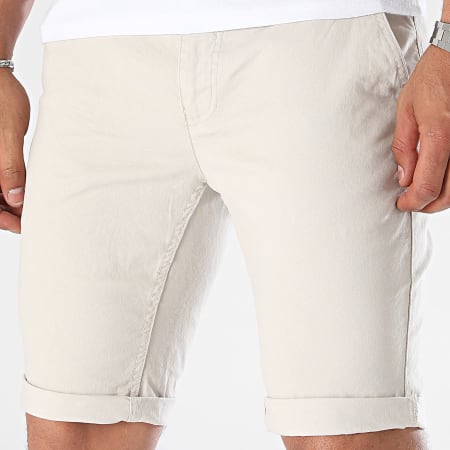 Paname Brothers - Pantaloncini chino slim Bary Beige