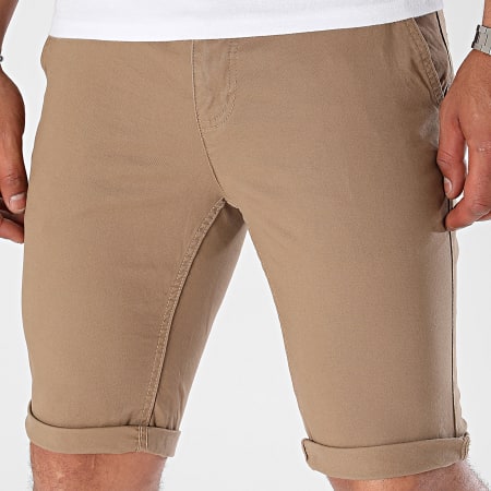 Paname Brothers - Bary Slim Chino Shorts Marrón